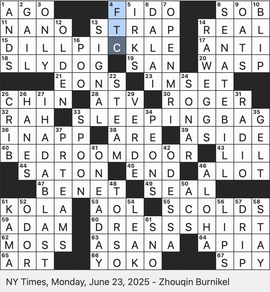 follow crossword clue