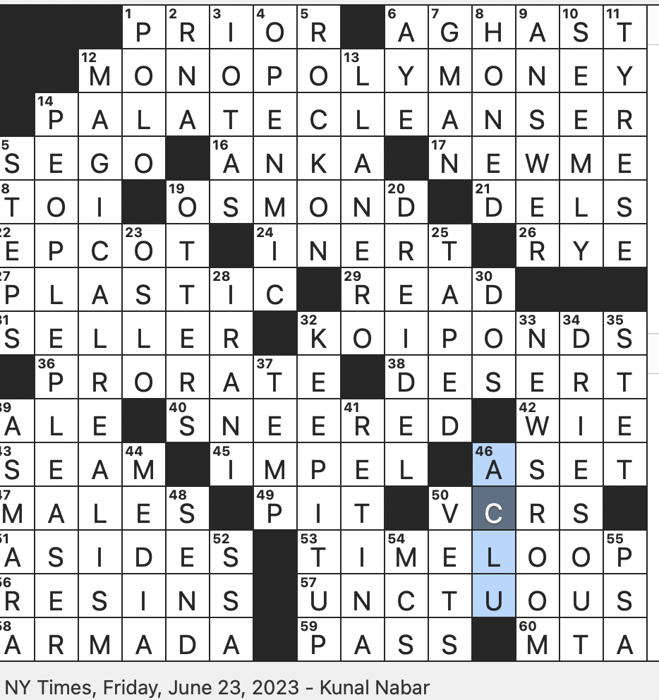 Rex Parker Does The NYT Crossword Puzzle Genre For Gabriel Garc a M rquez And Haruki Murakami FRI 6 23 23 Game Played On Yaks In Mongolia And Pakistan Target Of A Biometric