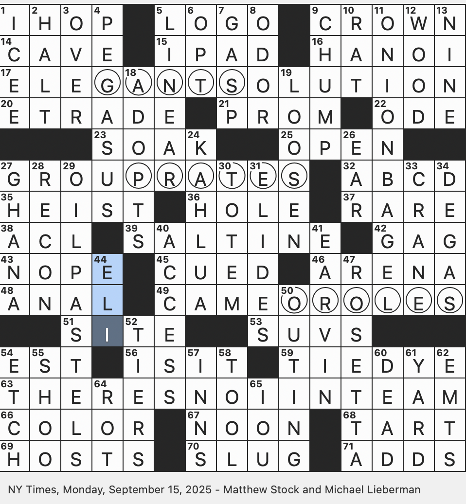 Rex Parker Does The NYT Crossword Puzzle Hebrew Name Meaning high MON 9 15 25 Shell less Gastropod Pungent Round Deli Order Magic Johnson s Real First Name Special Trip Away
