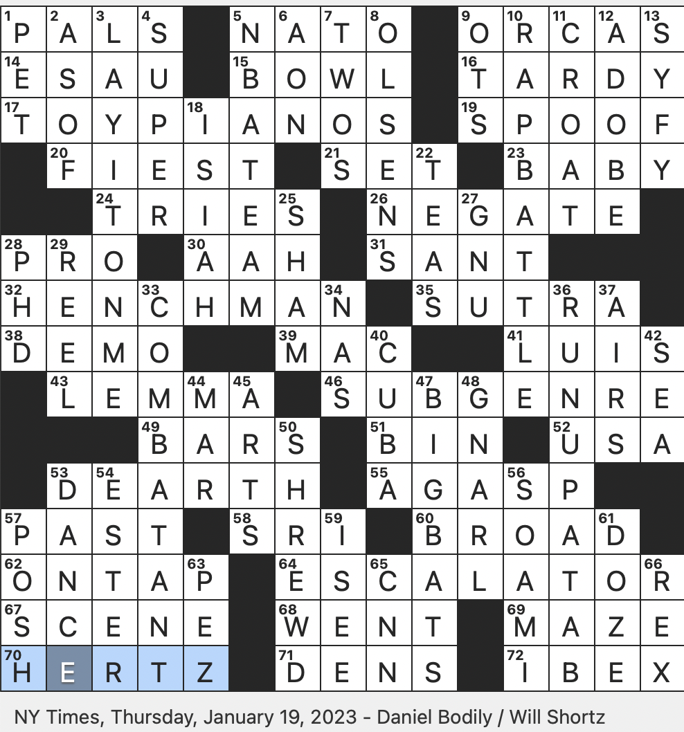 Rex Parker Does The NYT Crossword Puzzle Home Run Specialists Slangily THU 1 19 23 Postseason Game Played In Phoenix Party In A Biblical Swindle Guru s Honorific Audibly Blown Rex Parker Does The NYT Crossword Puzzle Home Run Specialists Slangily THU 1 19 23 Postseason Game Played In Phoenix Party In A Biblical Swindle Guru s Honorific Audibly Blown