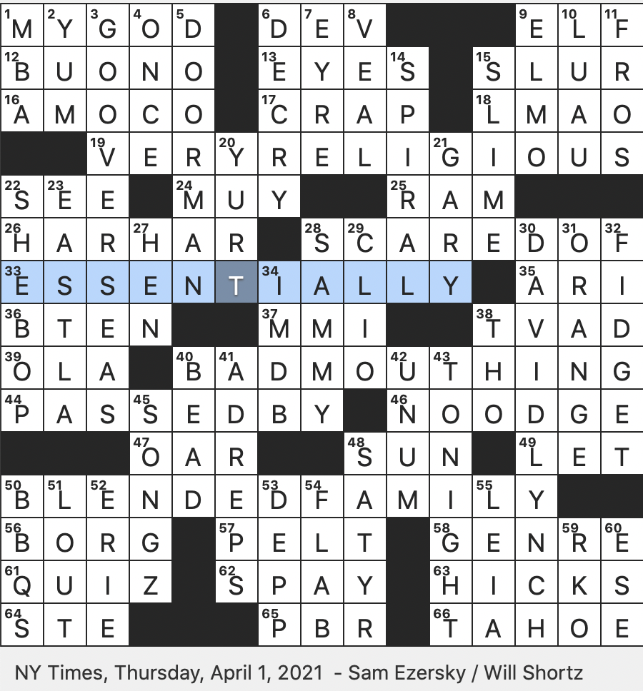 Rex Parker Does The NYT Crossword Puzzle Libertarian Politico Johnson THU 4 1 21 Ice Old Tennis Nickname SUV With Geographic Nickname Quite A Job You Have To Admit Rex Parker Does The NYT Crossword Puzzle Libertarian Politico Johnson THU 4 1 21 Ice Old Tennis Nickname SUV With Geographic Nickname Quite A Job You Have To Admit