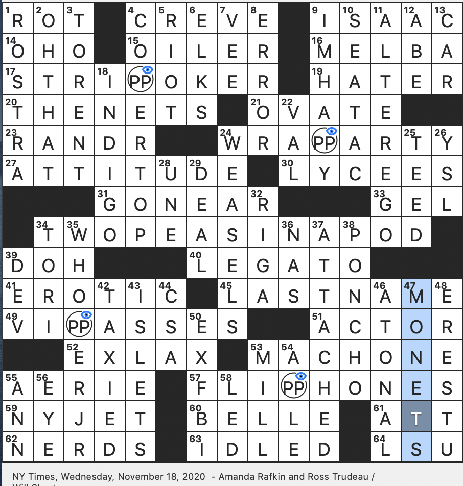 timeless nyt crossword
