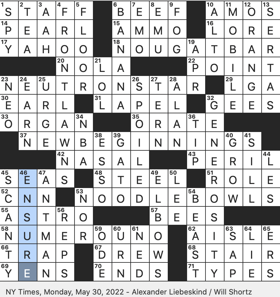 start anew crossword clue 5 letters