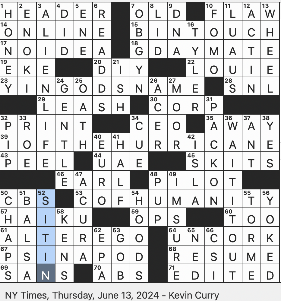 Rex Parker Does The NYT Crossword Puzzle Strong As An Ox In Slang THU 6 13 24 Feeling Intensified By Social Media For Short A 2 3 4 5 Straight In Poker Slang Frontier Figure Rex Parker Does The NYT Crossword Puzzle Strong As An Ox In Slang THU 6 13 24 Feeling Intensified By Social Media For Short A 2 3 4 5 Straight In Poker Slang Frontier Figure