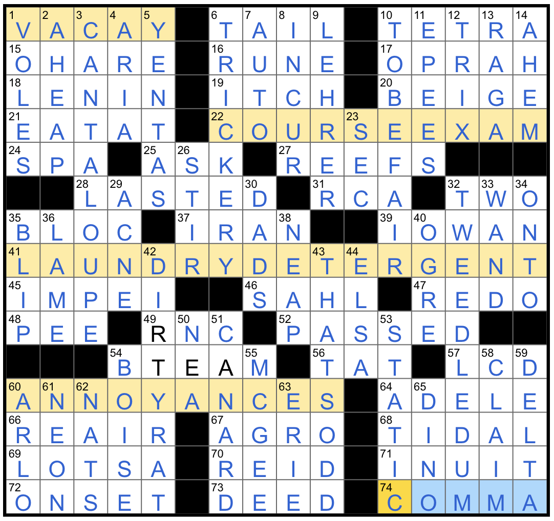 Rex Parker Does The NYT Crossword Puzzle Unfounded Rumor WED 4 6 22 Longtime News Anchor Jim Pedagogic Org Pioneer In Color TV