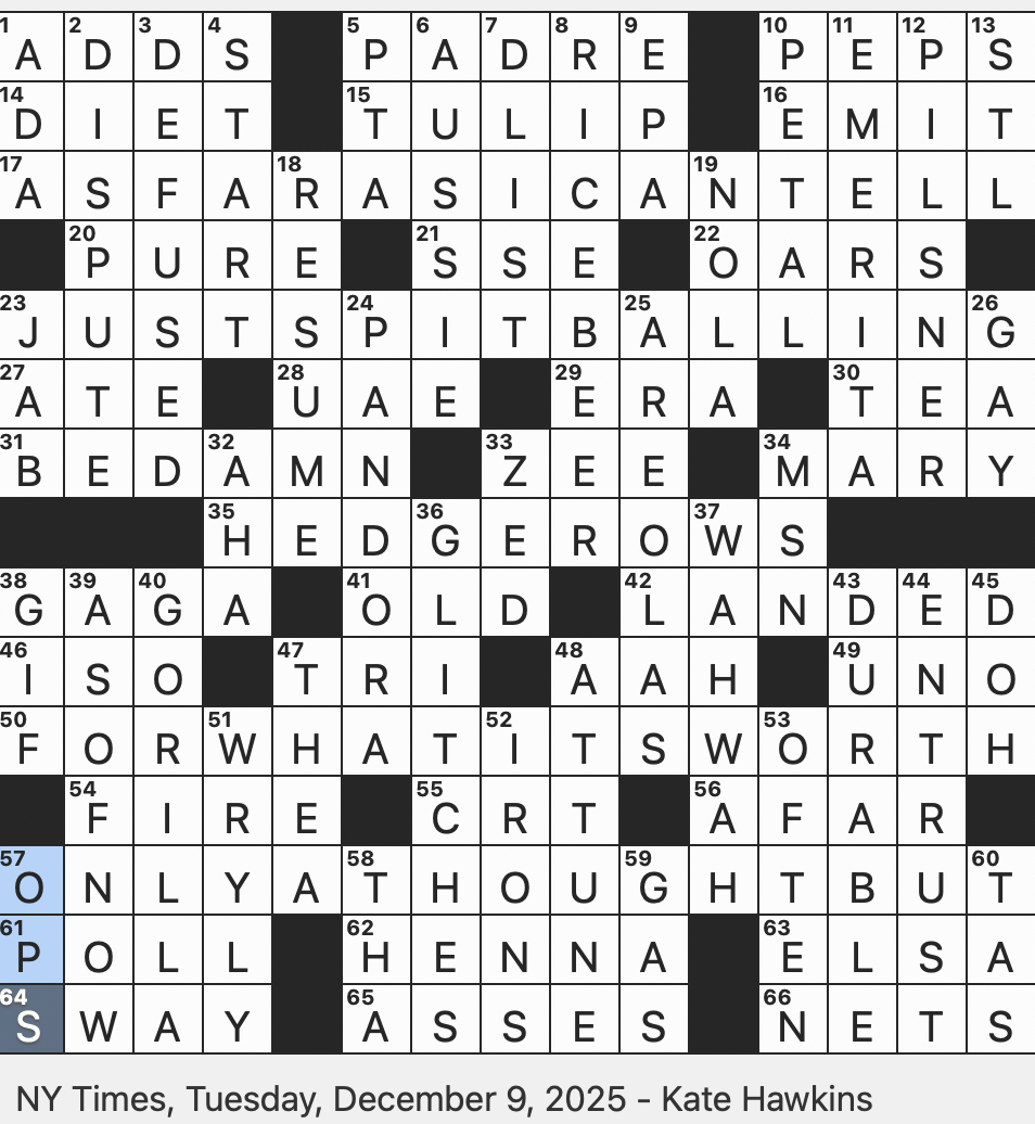 Rex Parker Does The NYT Crossword Puzzle Verdant Privacy Features TUE 12 9 25 Pigmented Rings Asahi Super Dry Or Kirin Lager Termites For An Aardwolf Gossip In Slang Rex Parker Does The NYT Crossword Puzzle Verdant Privacy Features TUE 12 9 25 Pigmented Rings Asahi Super Dry Or Kirin Lager Termites For An Aardwolf Gossip In Slang