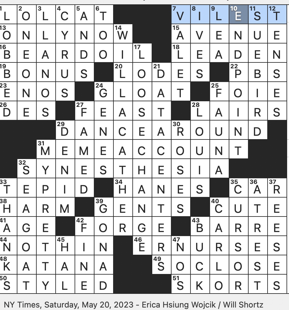 begrudged nyt crossword clue