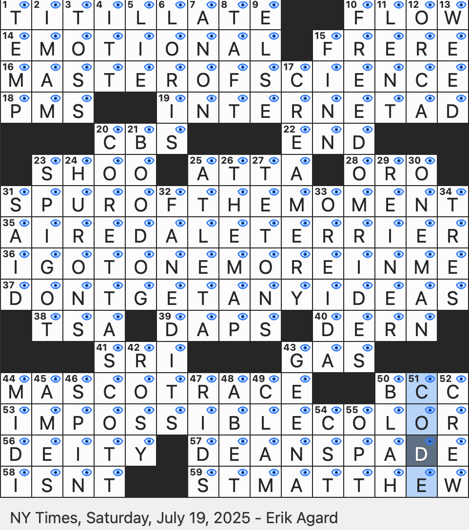 crossword clue for regret