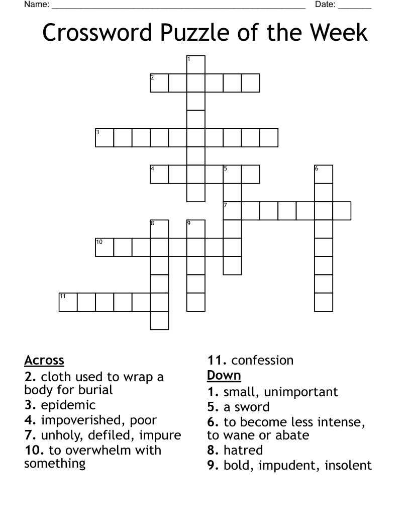 Romeo And Juliet Vocabulary Crossword WordMint