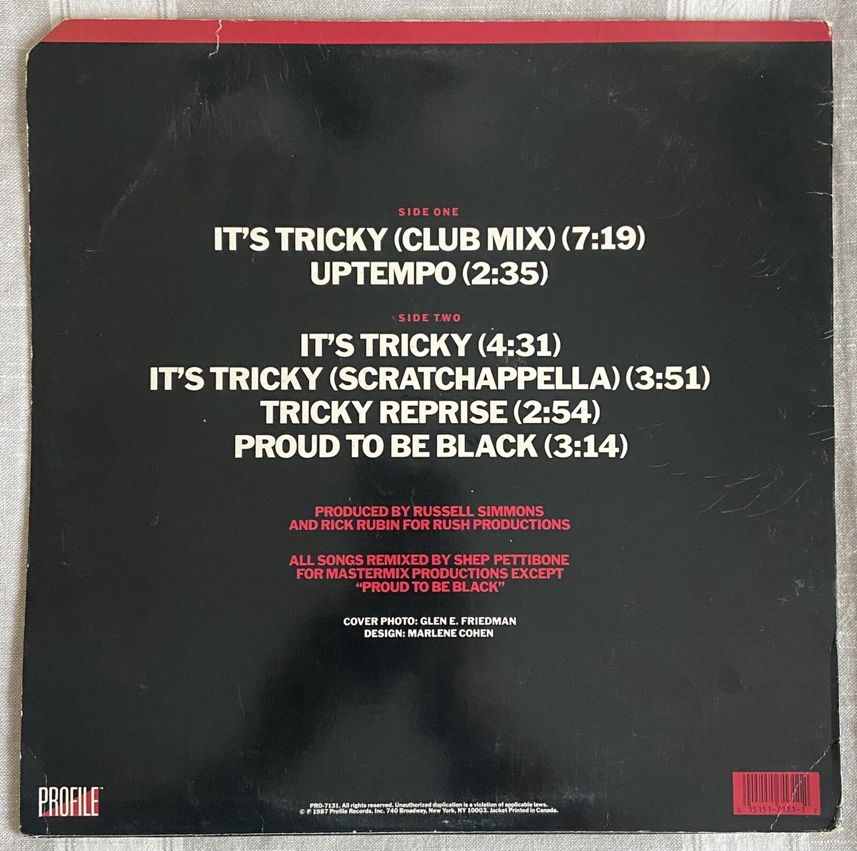 RUN DMC It s Tricky 12 Six Track EP Profile Records1985 EBay