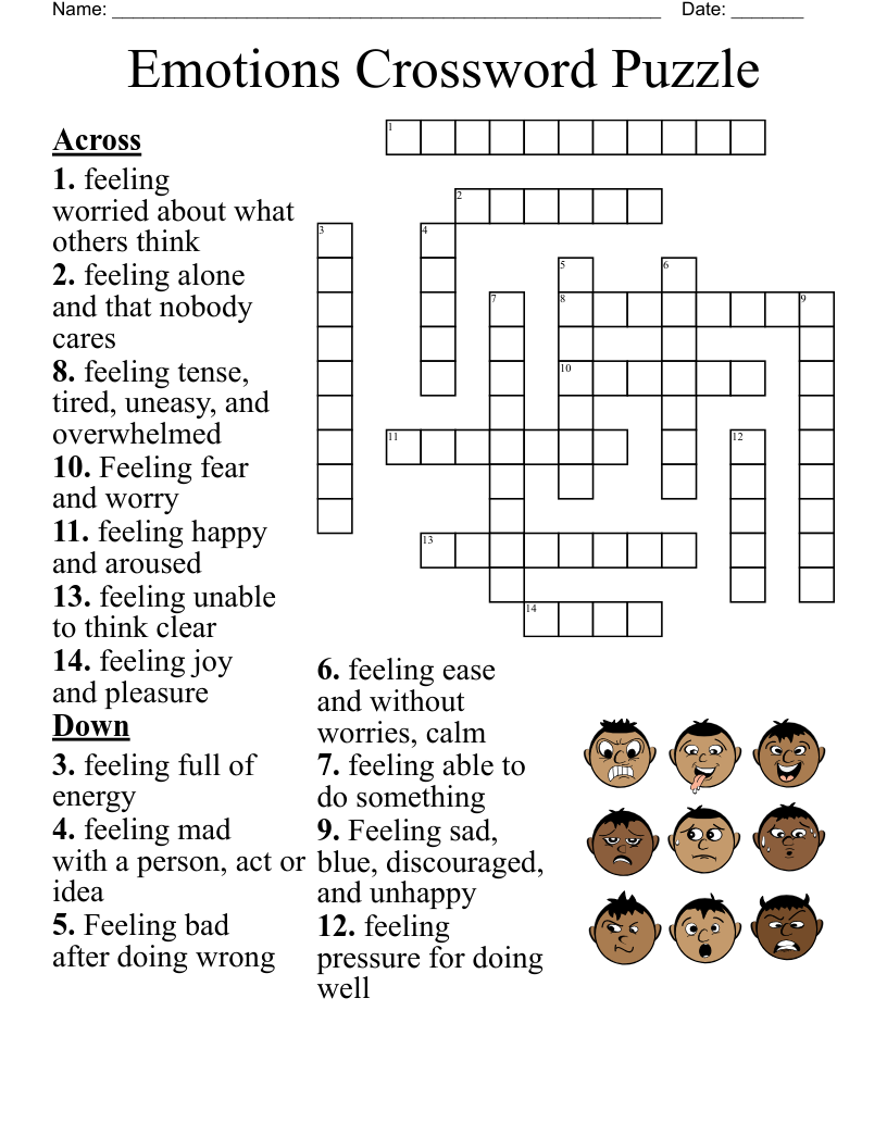 Sad Crossword WordMint Sad Crossword WordMint