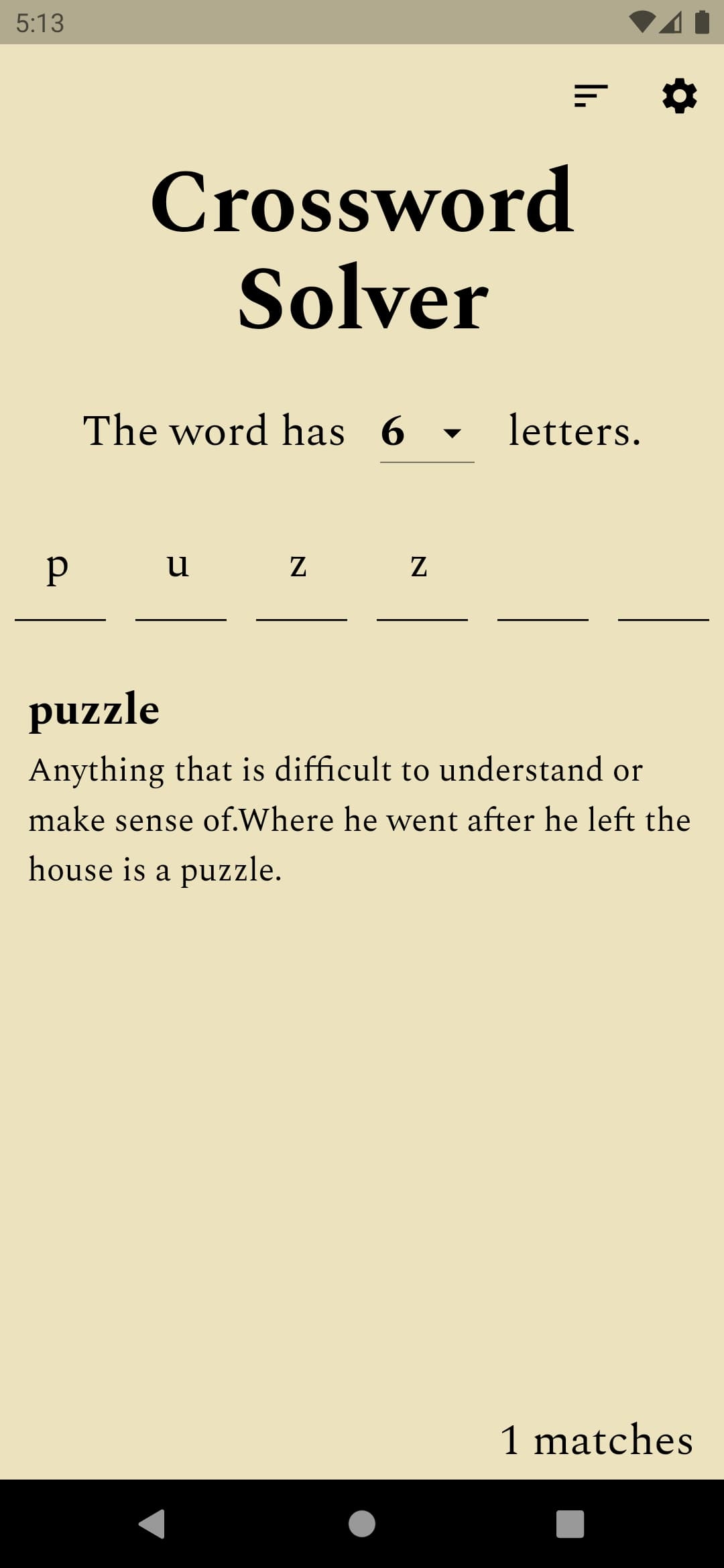 Samwilkinson dev Crossword Solver
