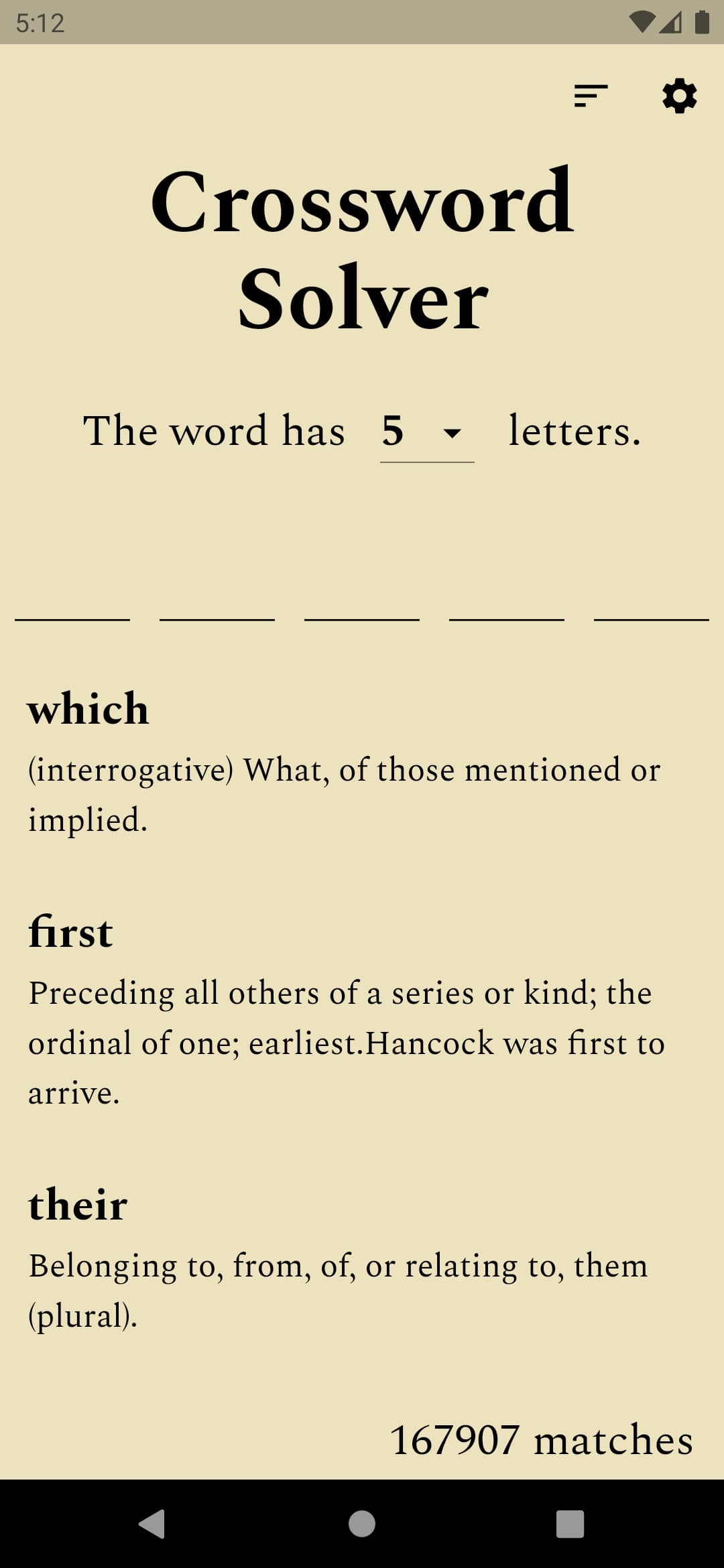 Samwilkinson dev Crossword Solver
