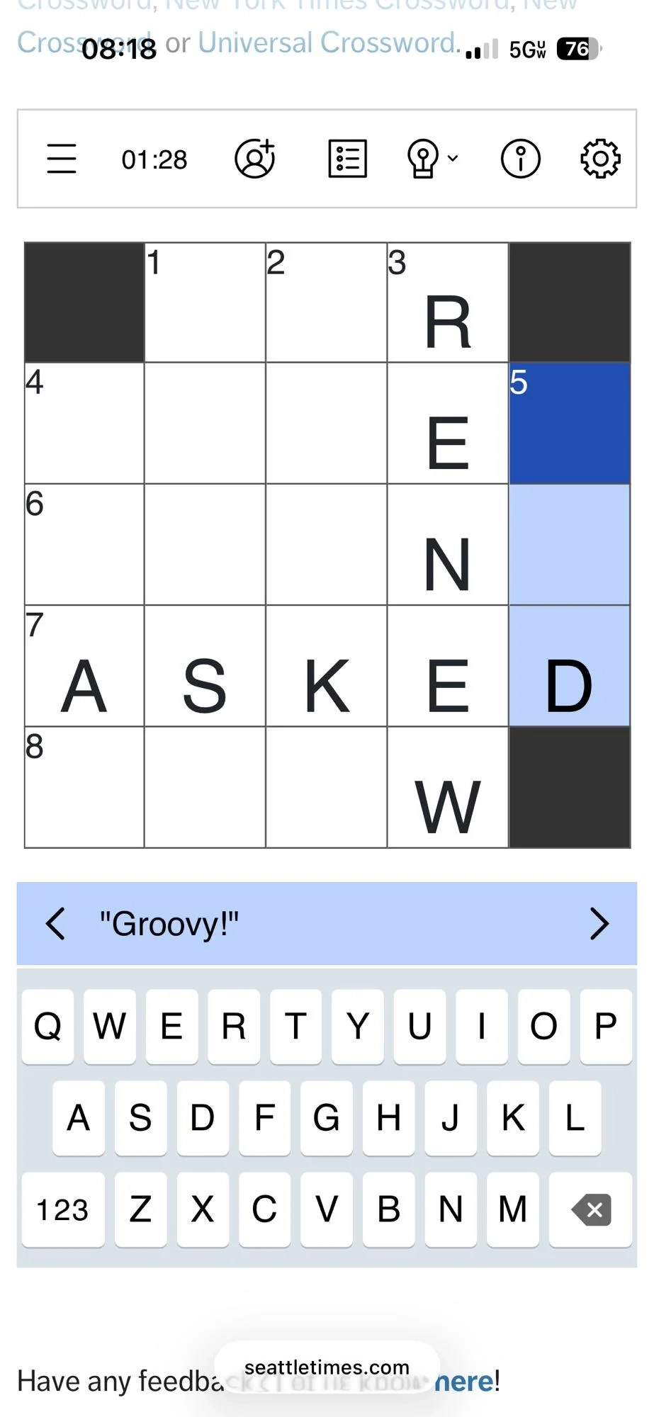 Seattle Times Crossword Today R timecrisis