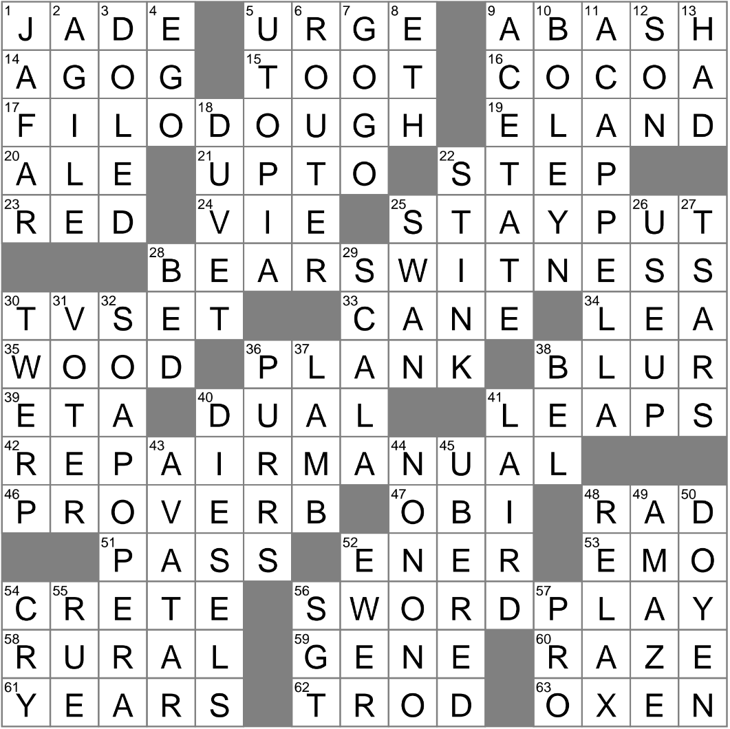 Senior Member Crossword Clue Archives LAXCrossword