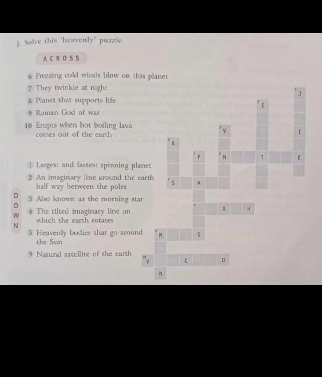 heavenly crossword clue