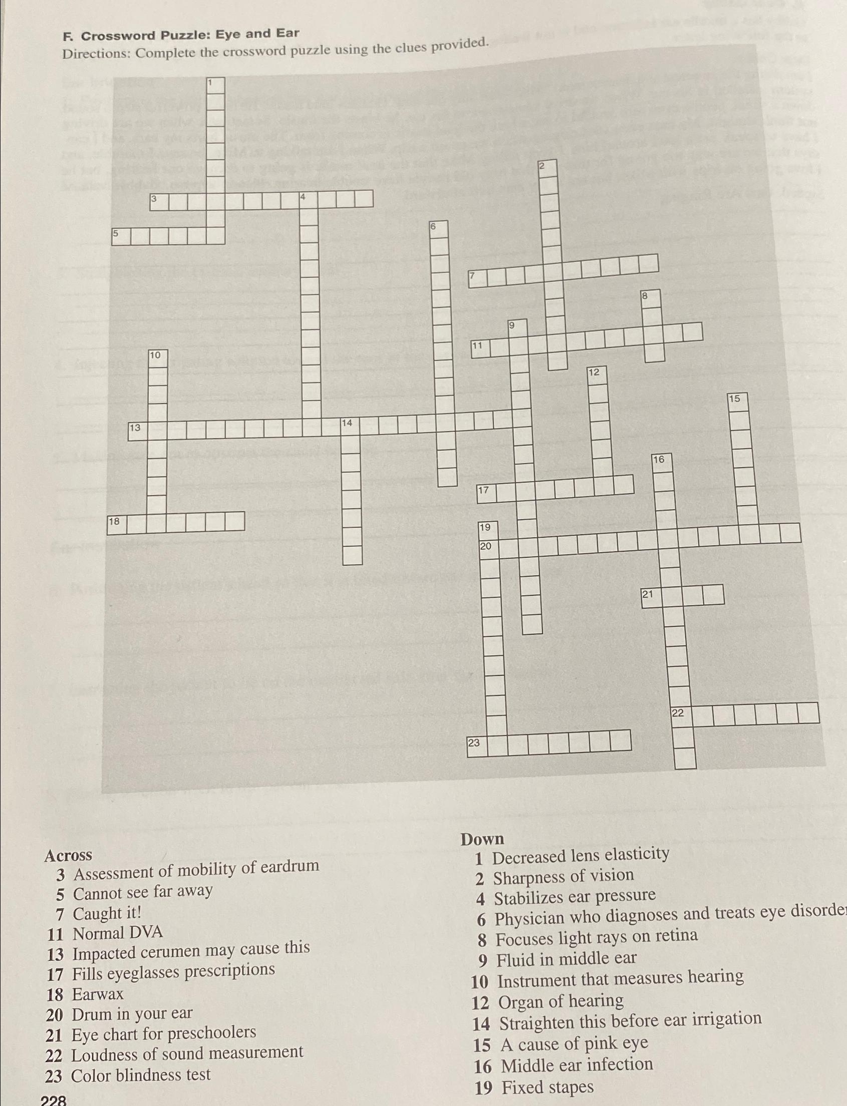 ear related crossword clue