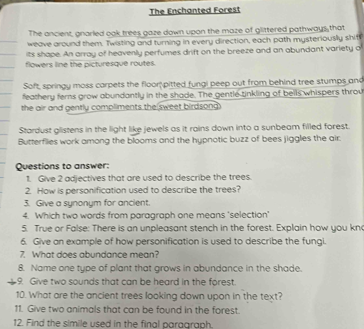 Solved The Enchanted Forest The Ancient Gnarled Ook Trees Gaze Down Upon The Maze Of Glittered Others Solved The Enchanted Forest The Ancient Gnarled Ook Trees Gaze Down Upon The Maze Of Glittered Others
