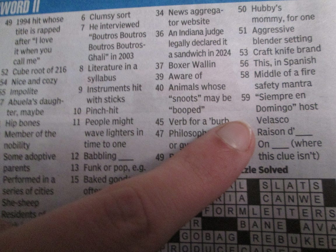 Some Good Crosswords From January By Quiara Vasquez