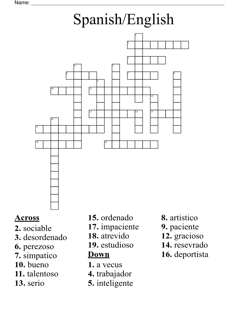 spanish this crossword clue spanish this crossword clue