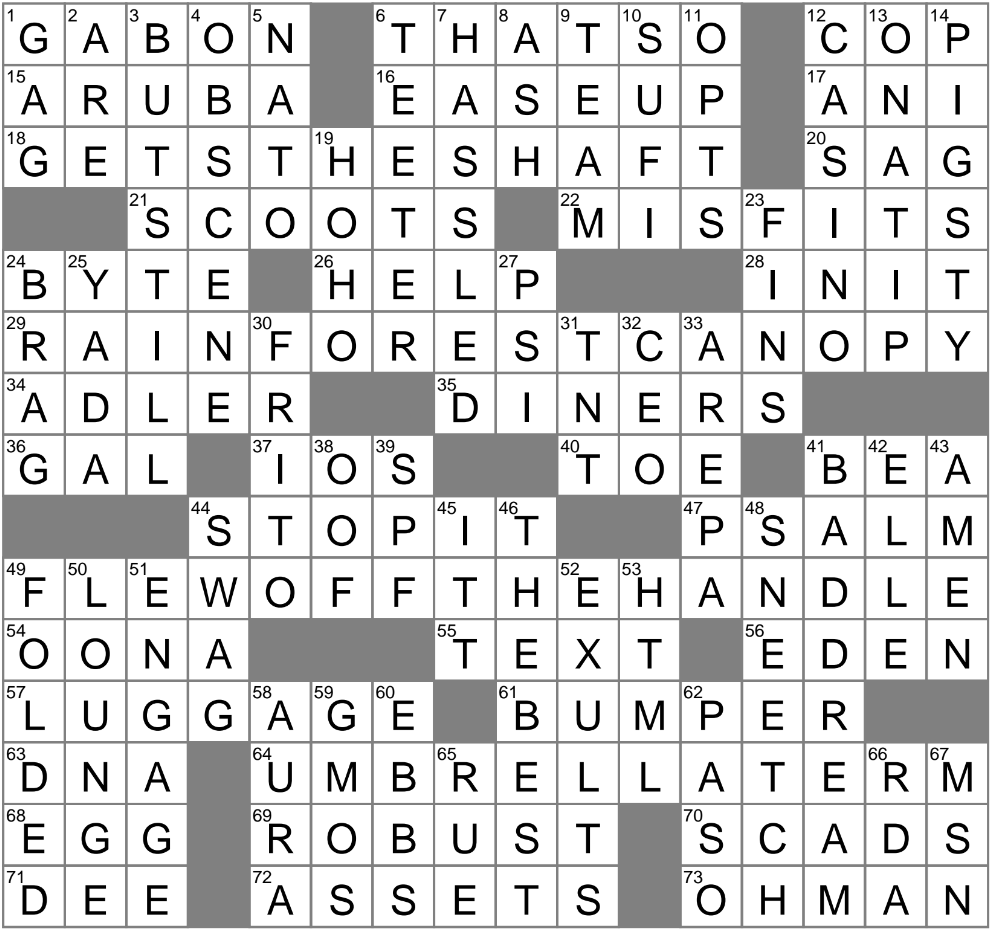 Spot That Isn t Spotless Crossword Clue Archives LAXCrossword