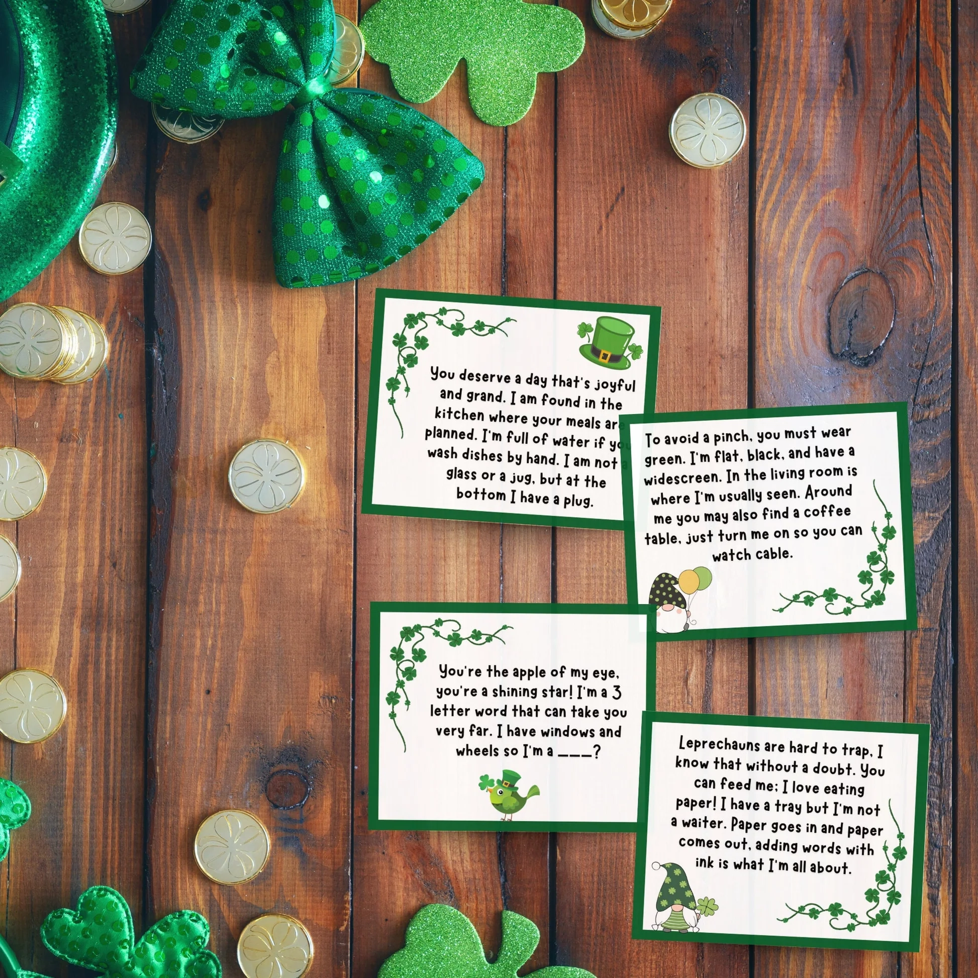 St Patricks Day Scavenger Hunt Printable Treasure Hunt Activity For K Scribbled LLC