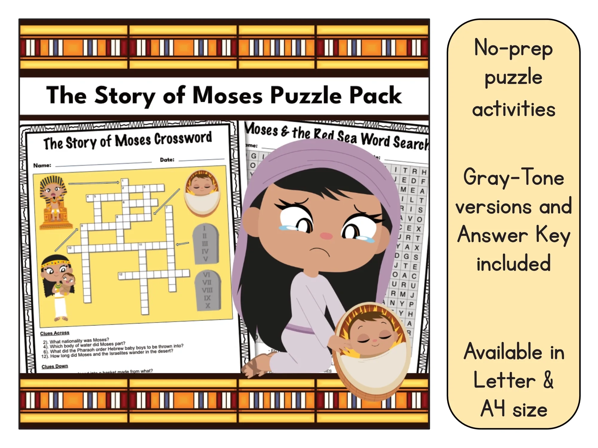 Story Of Moses Puzzle Pack