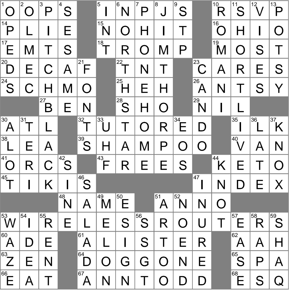 Studio Figure Crossword Clue Archives LAXCrossword