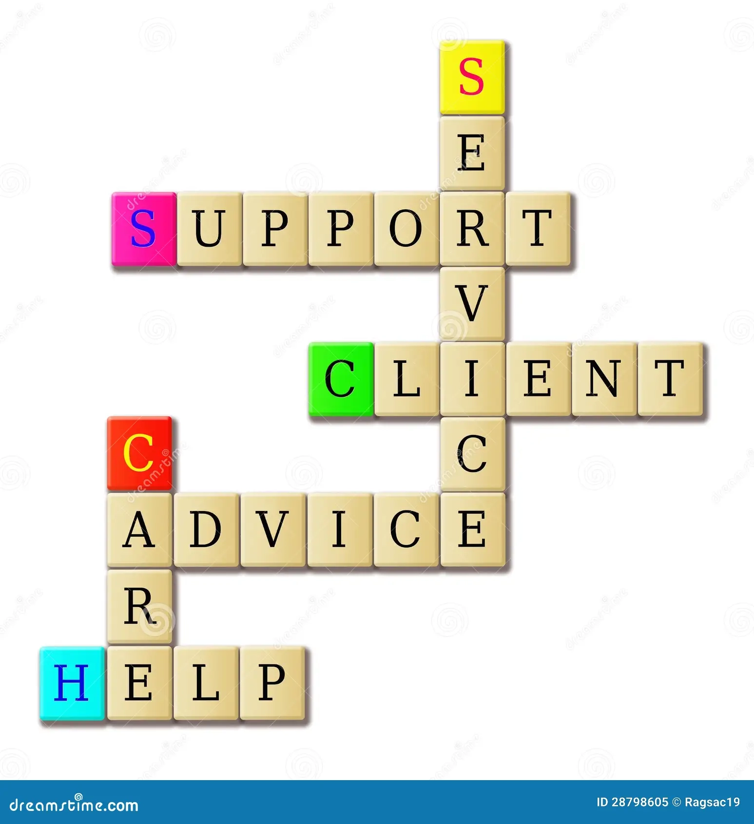 Support Service Crossword Puzzle Stock Illustration Illustration Of Goal Crossword 28798605