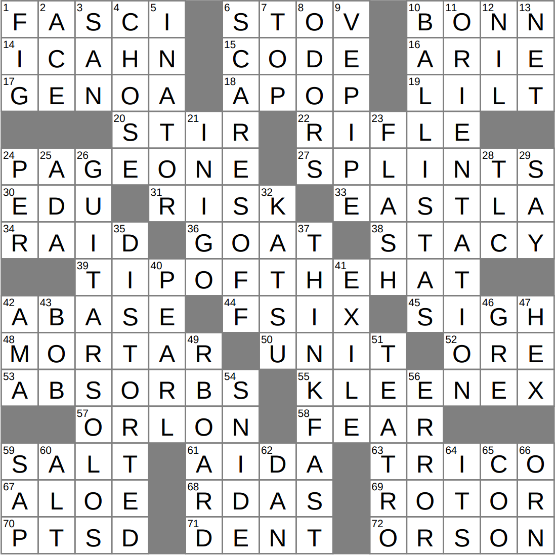 Take Down A Notch Crossword Clue Archives LAXCrossword