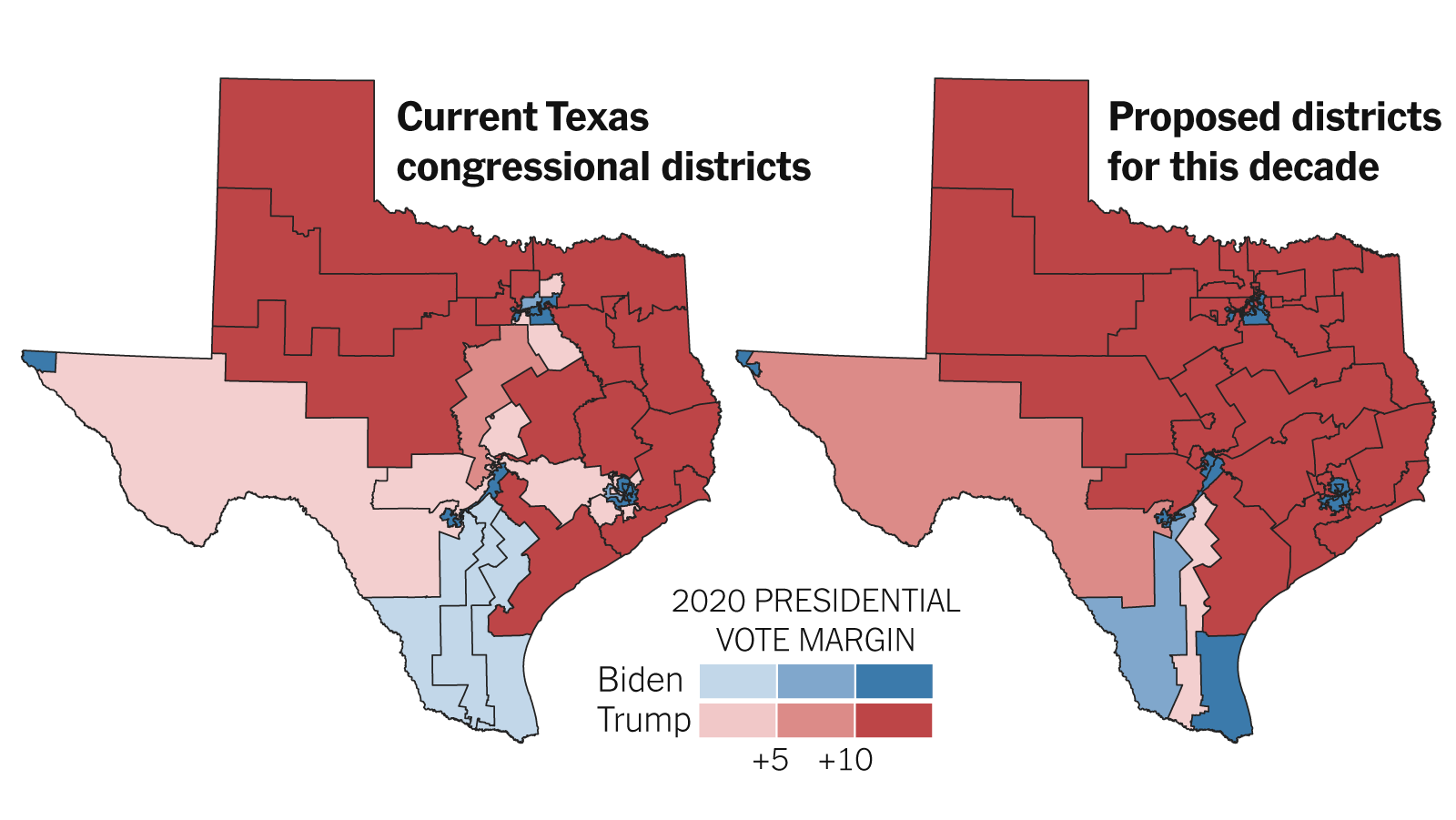 Texas Redistricting Map Makes House Districts Redder The New York Times