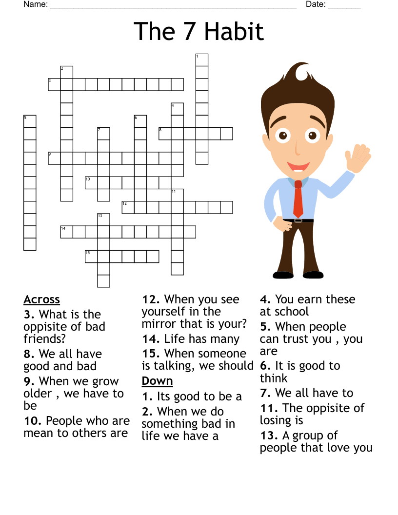 The 7 Habit Crossword WordMint