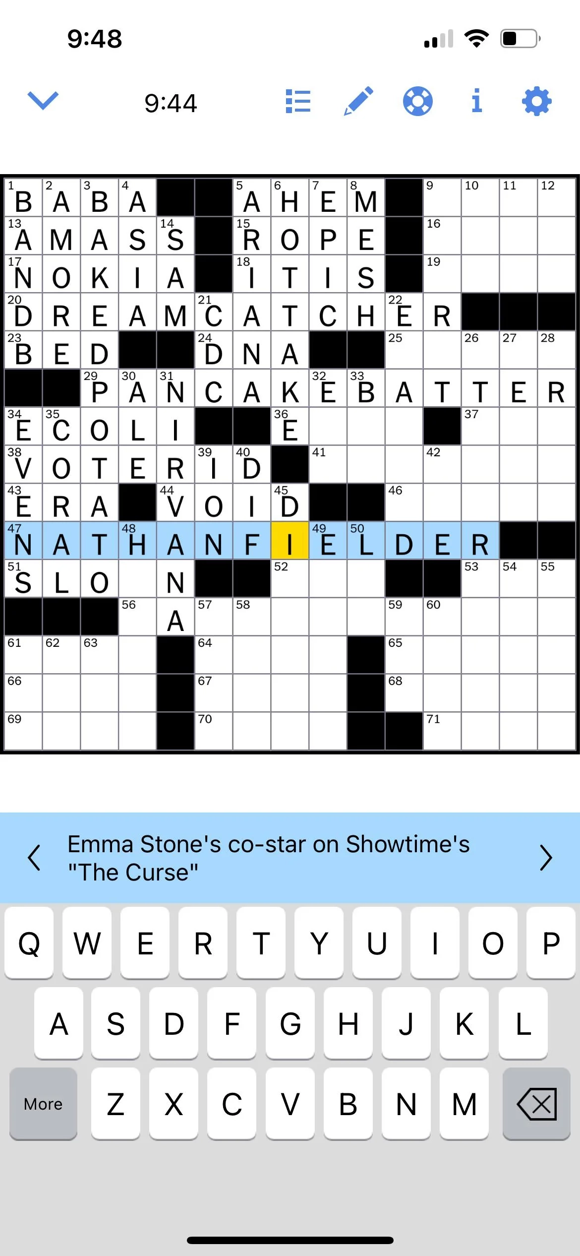 The Curse Made The NYT Crossword Puzzle R TheCurse