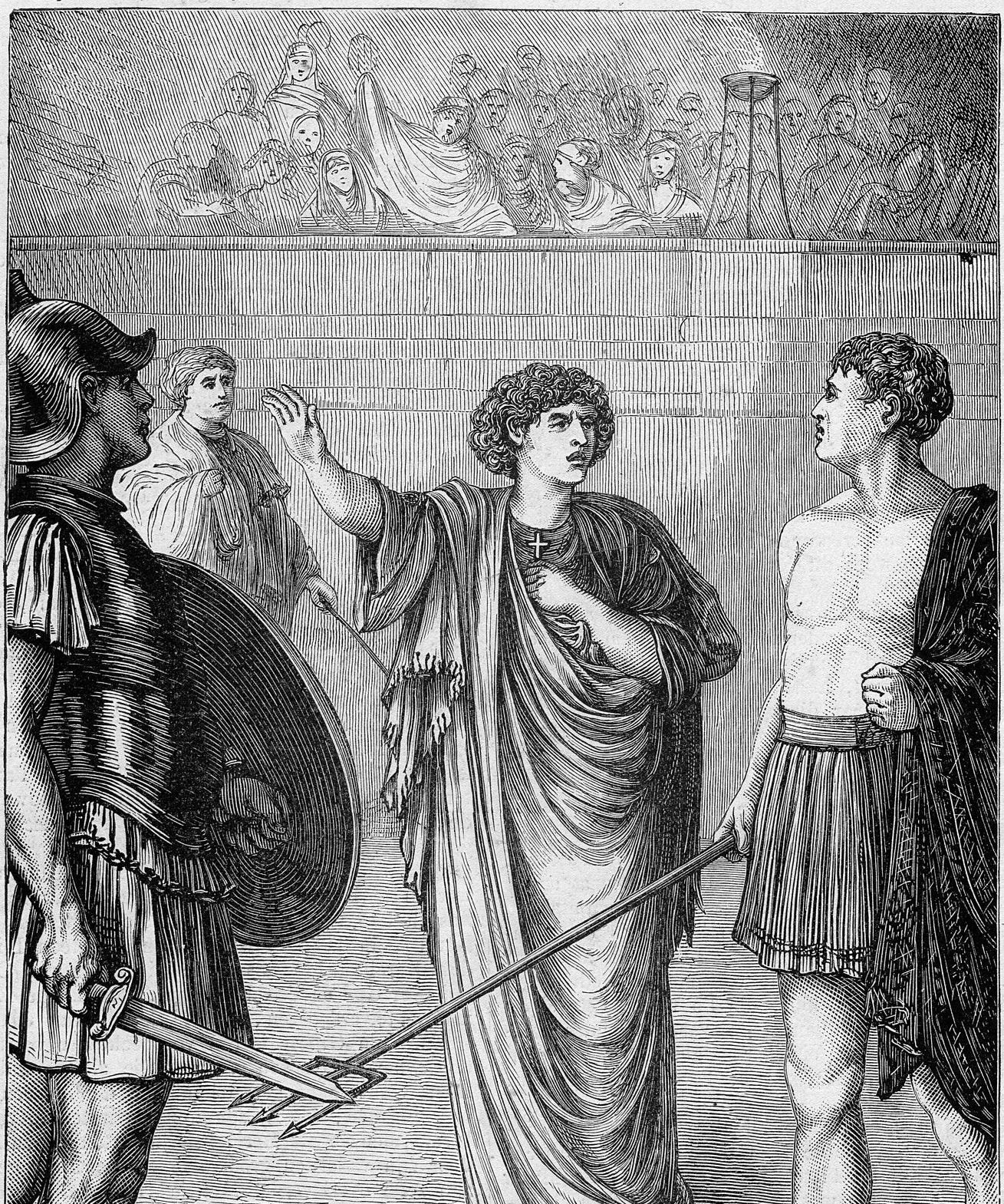 The Last Fight In The Roman Colosseum By Grant Piper Medium