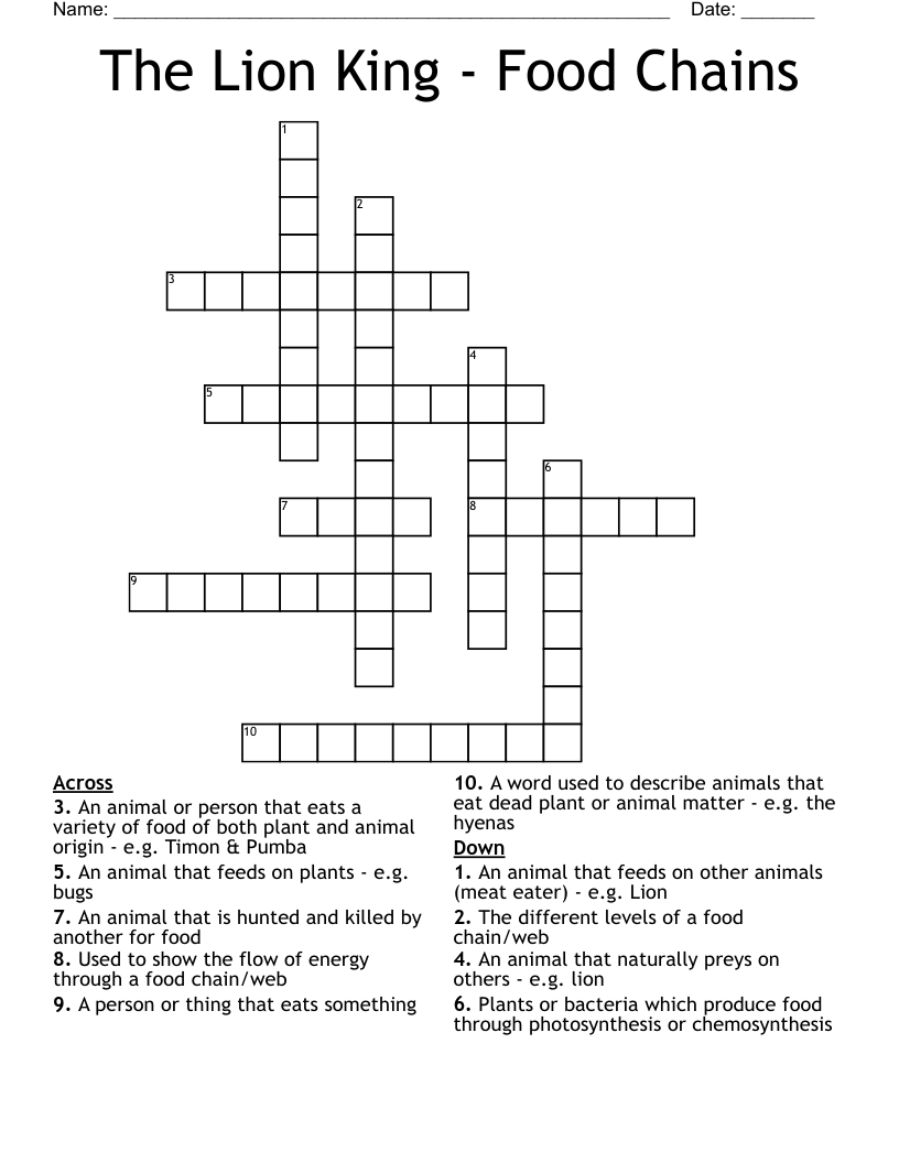 meat eater crossword meat eater crossword