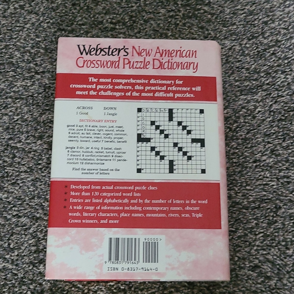 The Merriam Webster Crossword Puzzle Dictionary By Inc Staff Merriam Webster 9780831791643 EBay