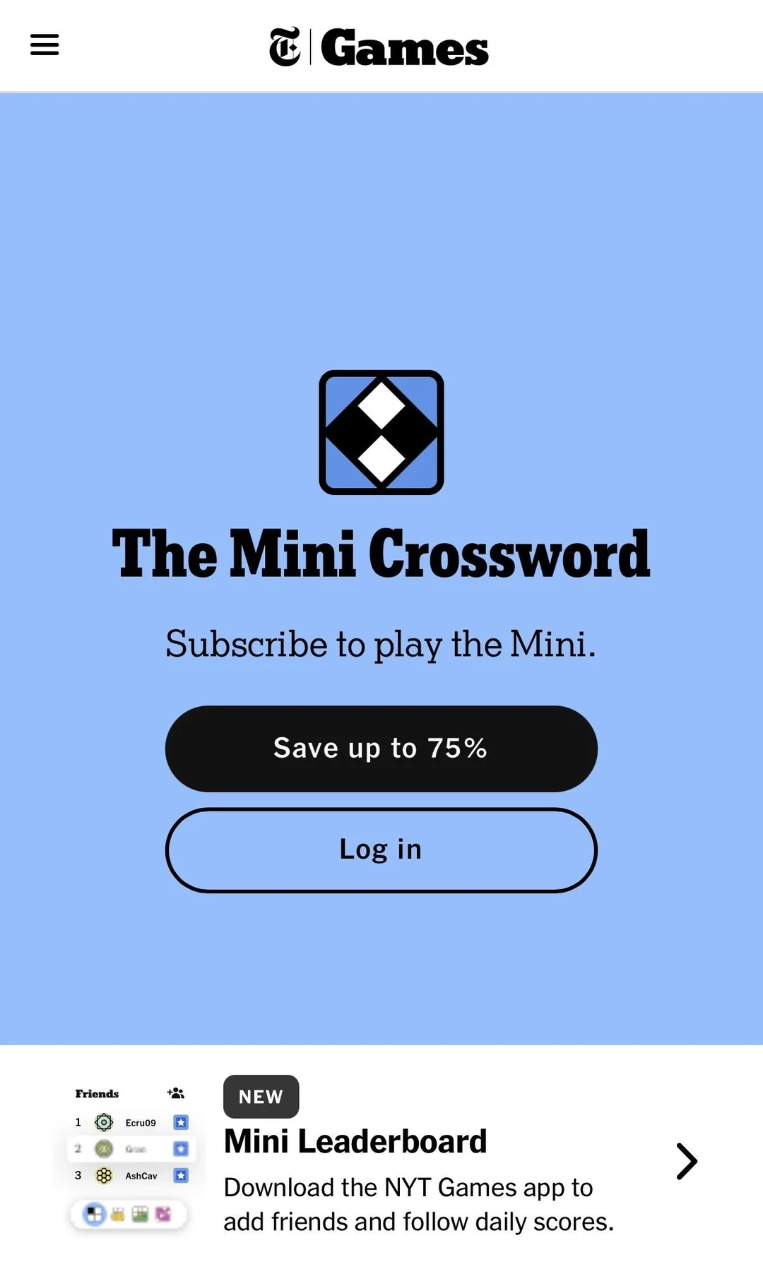 The NYT Mini Crossword Is Now Locked Behind A Paywall Will Lud Pay Up Or Remove It From Rotation RIP R LudwigAhgren