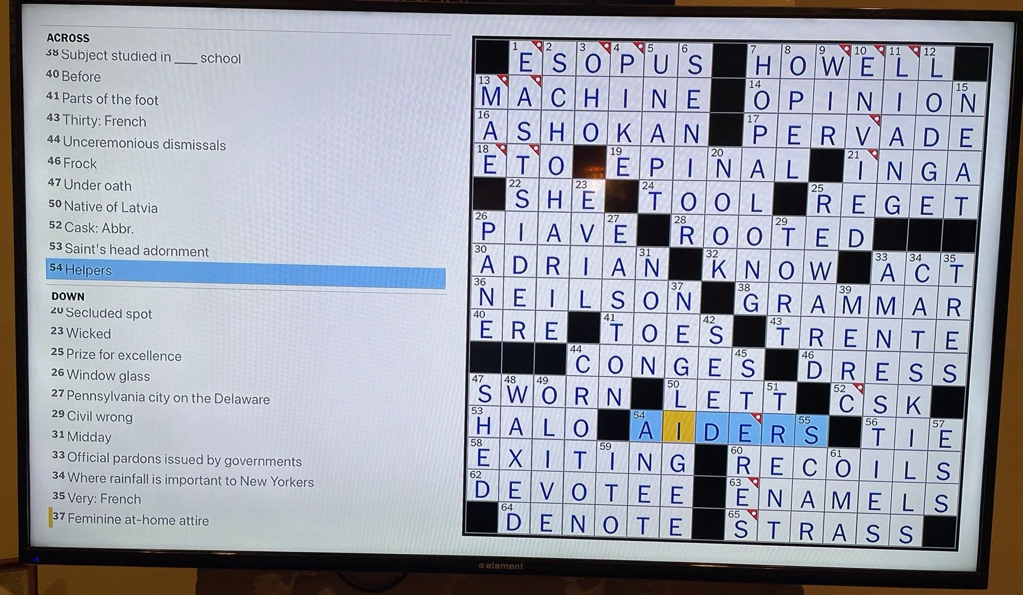 The NYTimes Crossword App Has A party View If You AirPlay It To Apple TV R crossword The NYTimes Crossword App Has A party View If You AirPlay It To Apple TV R crossword