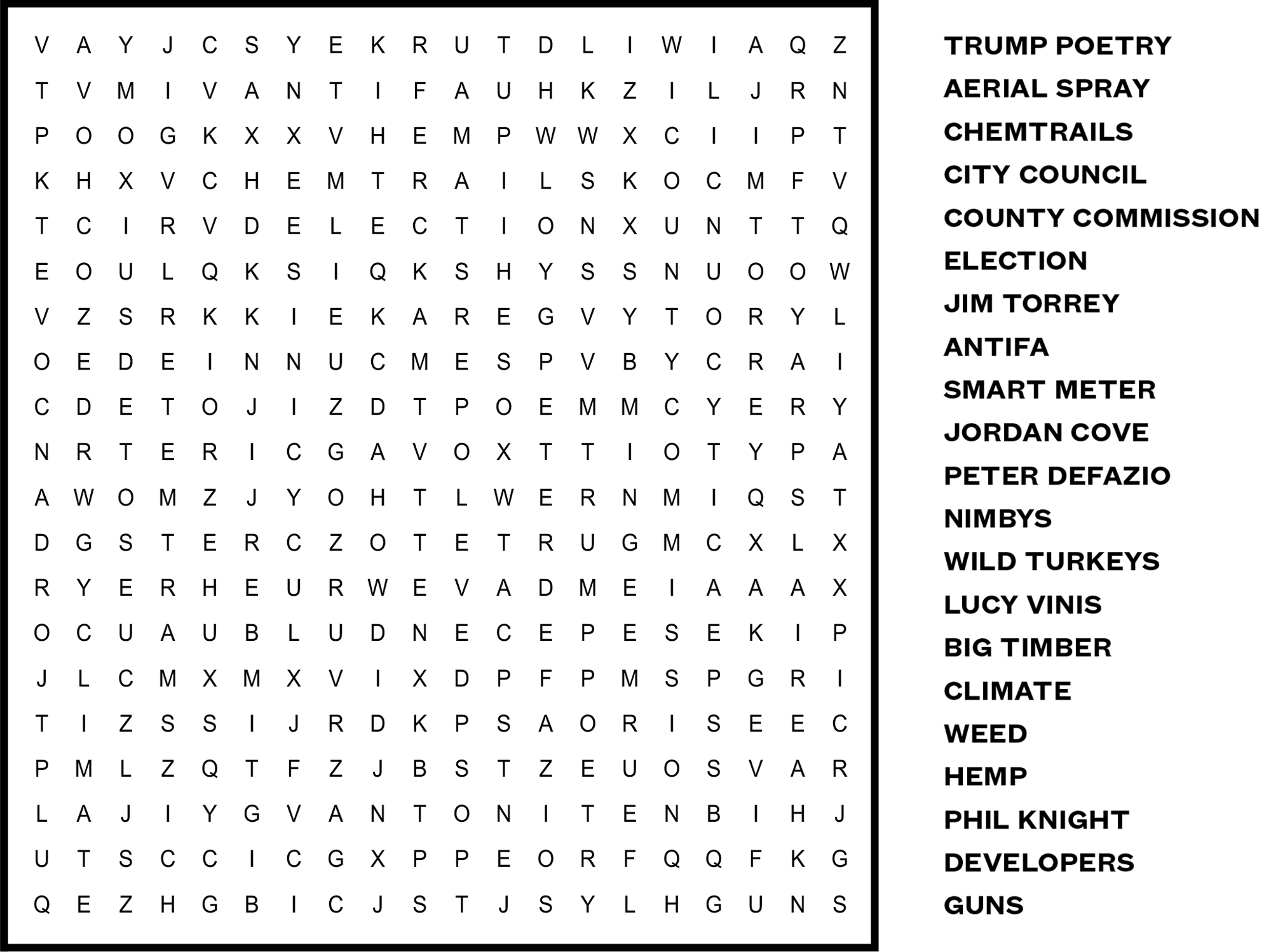 The Puzzle Issue Eugene Weekly The Puzzle Issue Eugene Weekly