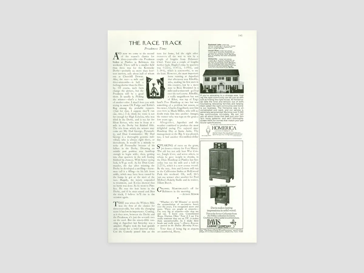 The Race Track Page 39 The New Yorker The Race Track Page 39 The New Yorker