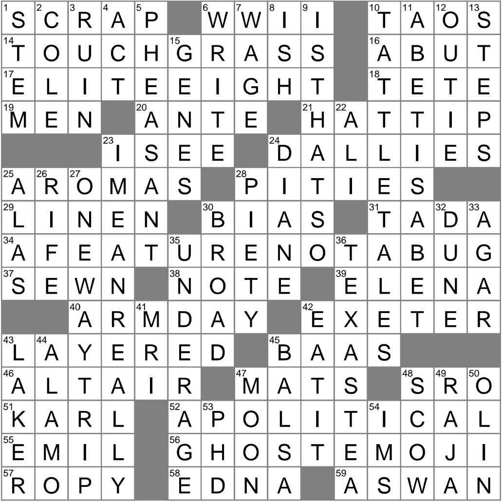 The Sound Of Music Backdrop Briefly Crossword Clue Archives LAXCrossword