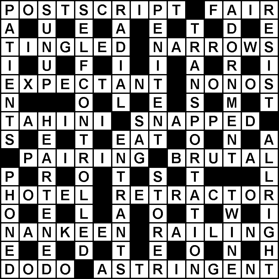 The Stickler Weekly 141 Solution Australian Crosswords The Stickler Weekly 141 Solution Australian Crosswords