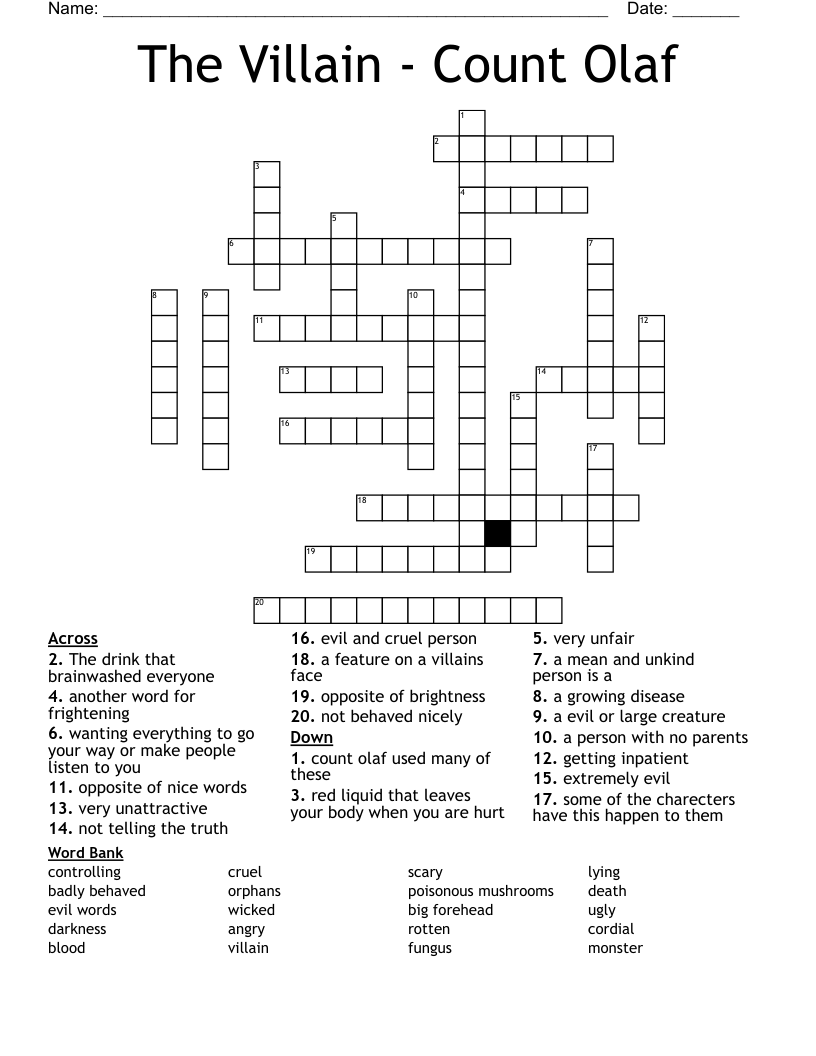 There s A Boy In The Girls Bathroom Chapters 28 33 Vocabulary Crossword WordMint