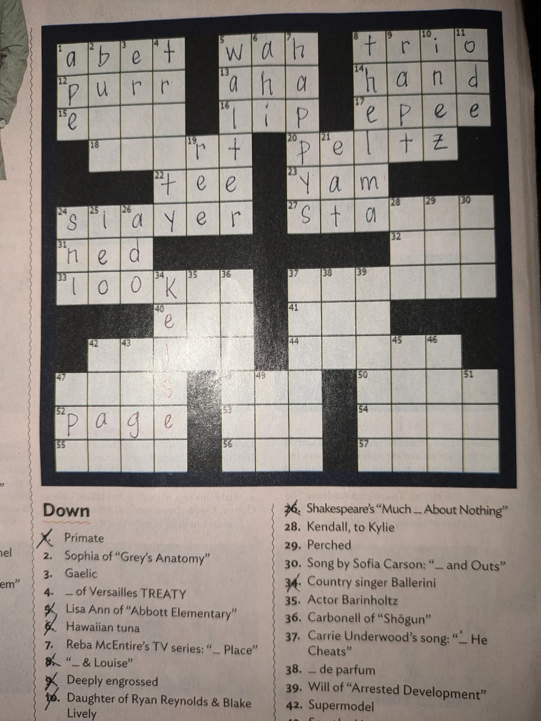 engrossed crossword clue 4 letters