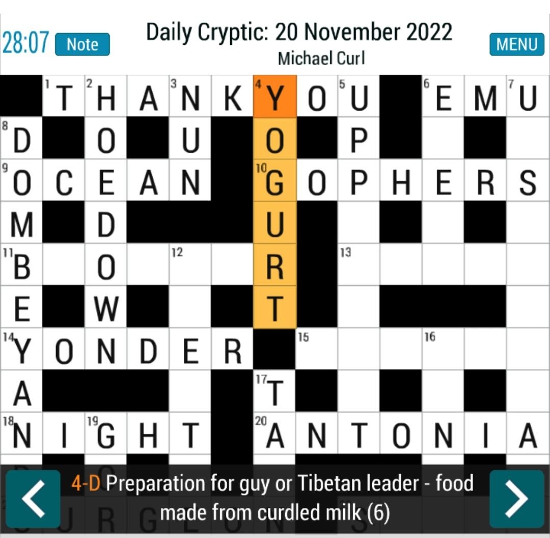 making cryptic crossword clue 9 letters