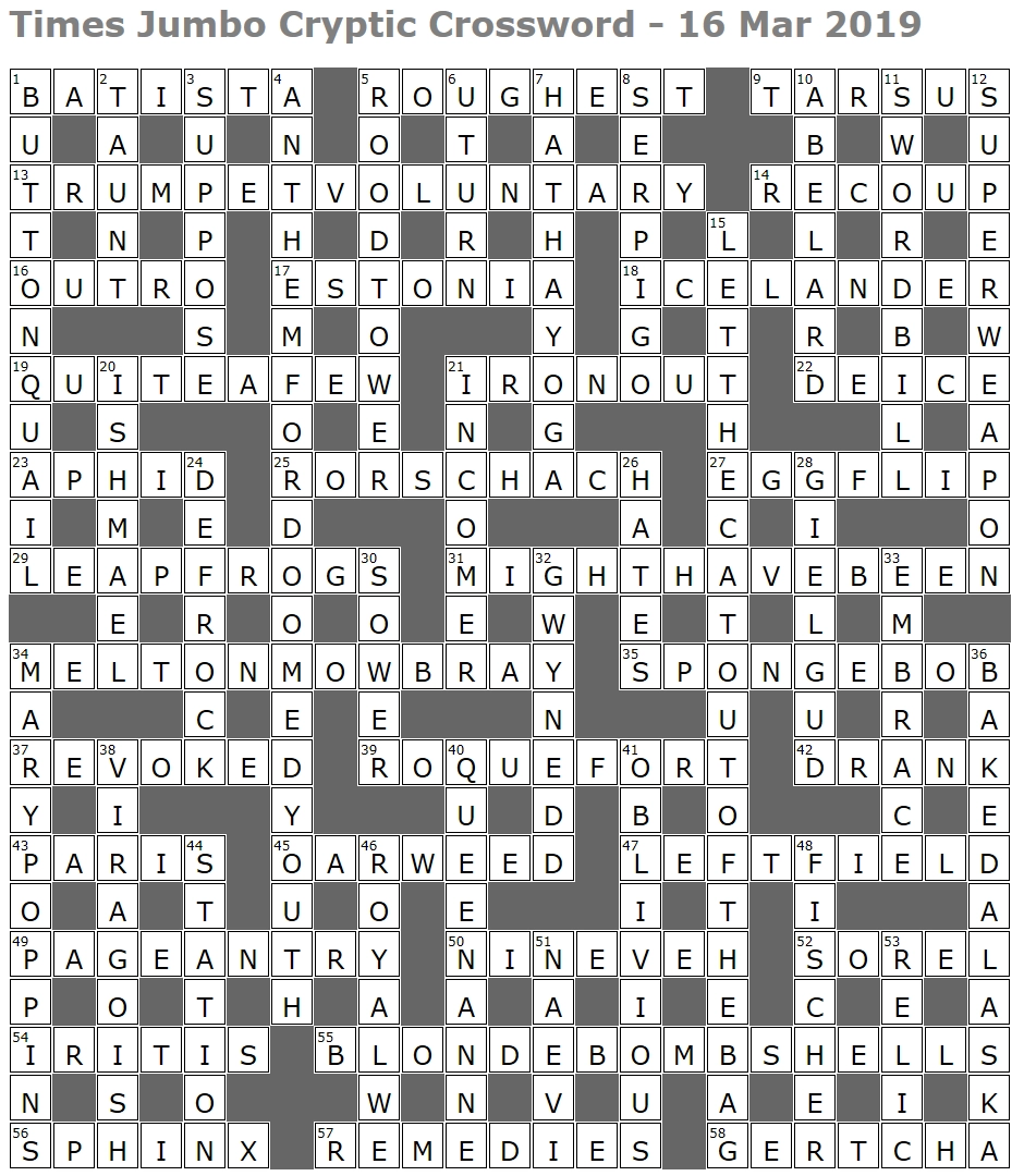 Times Jumbo Cryptic Crossword 1371 Lucian Poll s Web Ramblings