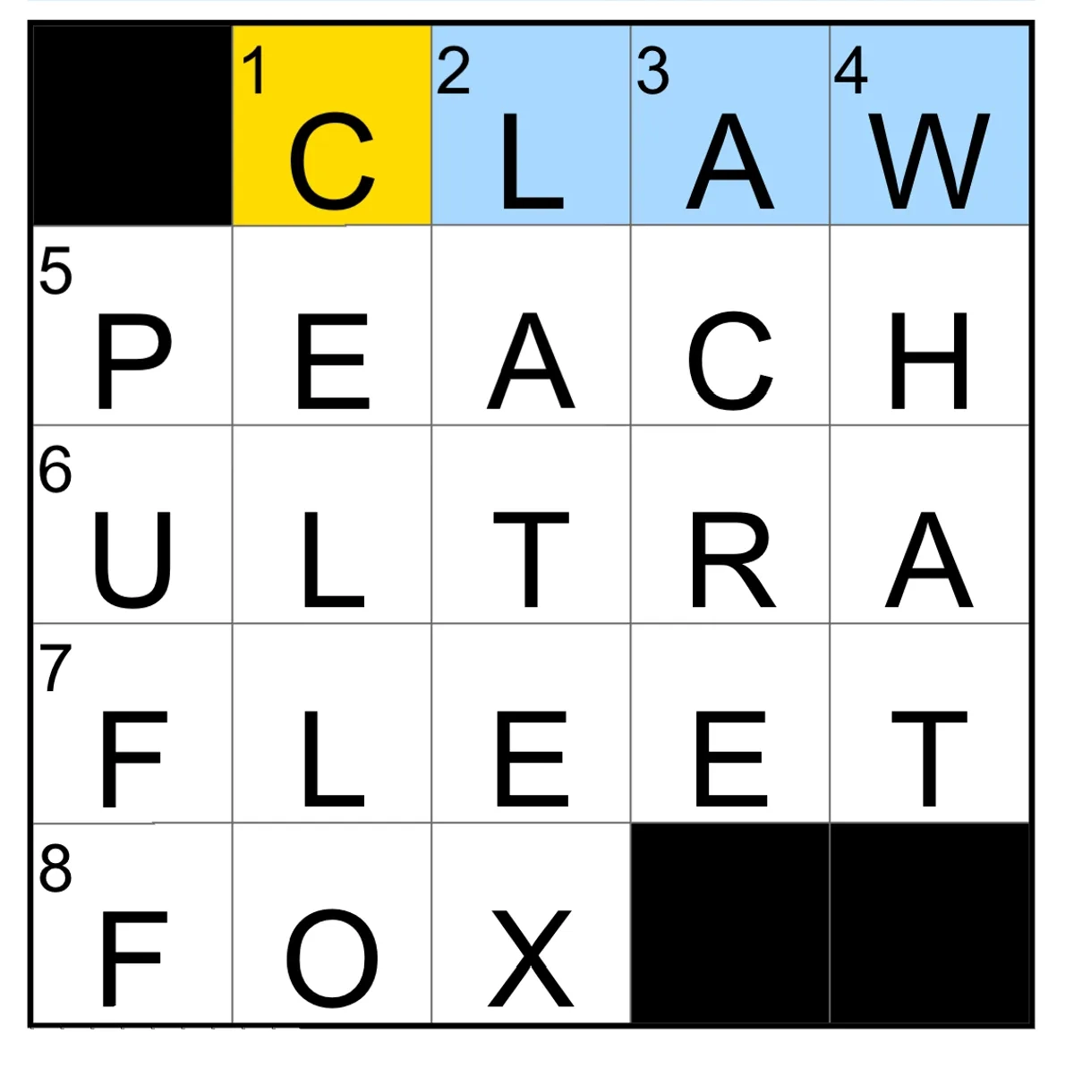 nimble crossword clue
