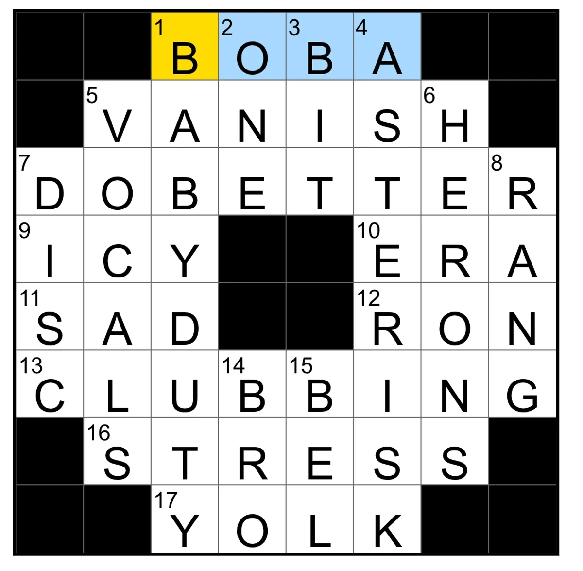 crossword mini answers