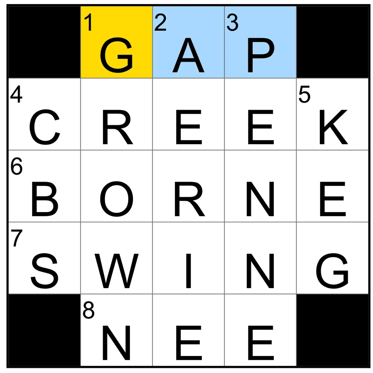 gap nyt crossword