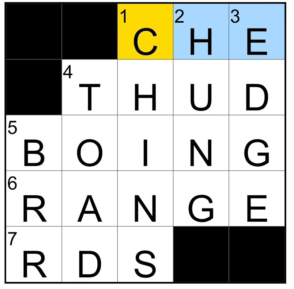 range crossword clue 5 letters